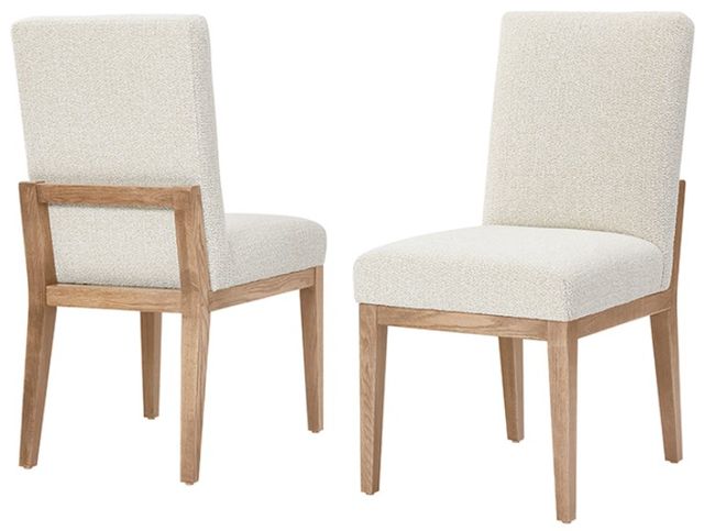 Artisan & Post by Vaughan-Bassett Dovetail Bleached White/Oatmeal Side Chair-2