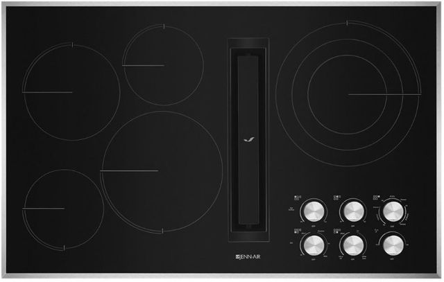 JennAir® 36" Stainless Steel Electric Downdraft Cooktop-0