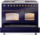 Ilve® Nostalgie II Series 40" Midnight Blue Pro Style Dual Fuel Range-4