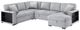 Homelegance® Pompano 4-Piece Gray Right-Arm Facing Sectional and Chaise-0