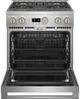 Monogram® Statement Collection 30" Stainless Steel Pro Style Dual Fuel Range-2
