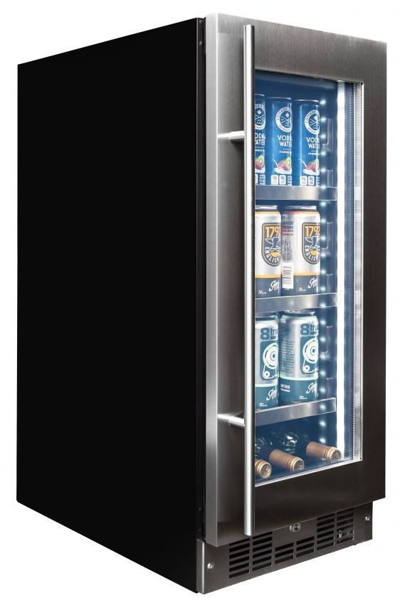 Silhouette® 15" 3.1 Cu. Ft. Stainless Steel Frame Beverage Center-3