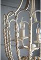 A & B Home Beige/White Chandelier-5