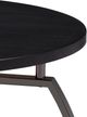 Coaster® Dacre Dark Charcoal Coffee Table with Black Nickel Base-1