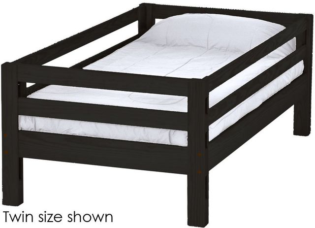 Crate Designs™ Furniture Espresso Twin Ladder End Upper Bunk Bed-0