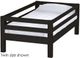 Crate Designs™ Furniture Espresso Twin Ladder End Upper Bunk Bed-0