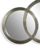 Bassett Mirror Libra Silver Leaf 3 Ring Mirror-1