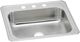 Elkay Celebrity® Brushed Satin 25" x 22" x 7" 3-Hole Single Bowl Drop-In Sink-0