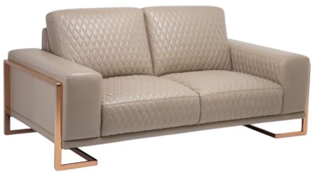 Michael Amini® Mia Bella Beige/Rose Gold Loveseat