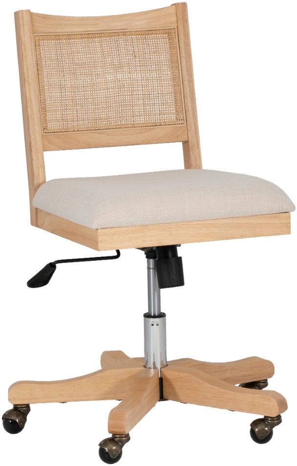 Linon Beaux Natural Office Chair-0