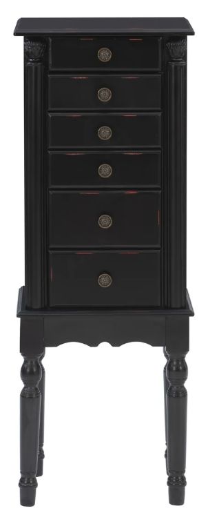 Powell® Ollie Black Jewelry Armoire-3