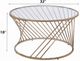ACME Furniture Bluelipe Glass Top Coffee Table with Champagne Base-2