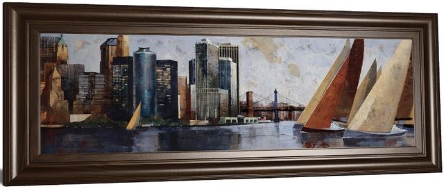 Classy Living Marti Bofarull Arriving at Manhattan 42"W Wall Art-3