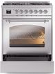 Ilve® Nostalgie II Series 30" Stainless Steel Pro Style Dual Fuel Range-2