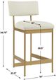 Uttermost® Apsley Gold/White Counter Stool-2