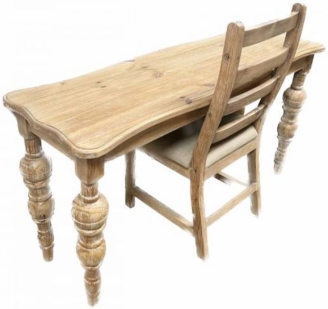 Million Dollar Rustic Carolina 2-Piece Light Barnwood Sofa Desk Set-0