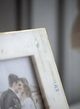 A & B Home Brass/White 9" Marble Photo Frame-4