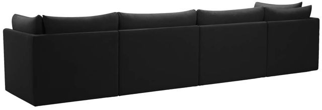 Meridian Furniture Jacob Black 140" Modular Velvet Sofa-3