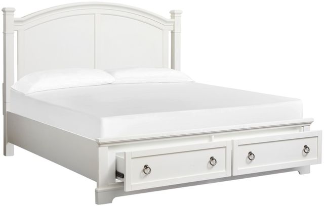 Magnussen Home® Kingston Whisper White Queen Panel Storage Bed-2