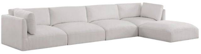 Meridian Furniture Ease 5-Piece Cream Modular Sectional-0