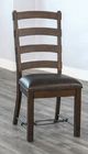 Sunny Designs™ Homestead Tobacco Leaf Ladderback Chair, Cushion Seat-1