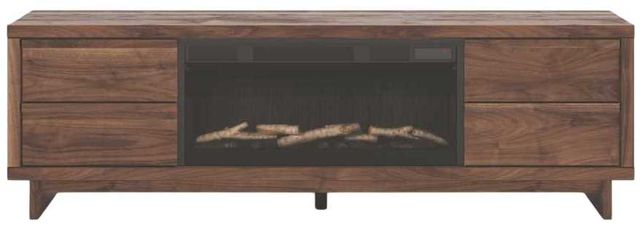Signature Design by Ashley® Zadilyn Brown 72" TV Stand with Electric Fireplace-1