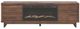 Signature Design by Ashley® Zadilyn Brown 72" TV Stand with Electric Fireplace-1