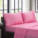 Olliix by Intelligent Design Pink Twin XL Chevron Printed Microfiber Sheet Set-4