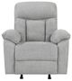 Homelegance® Jules Gray Rocker Manual Recliner-2
