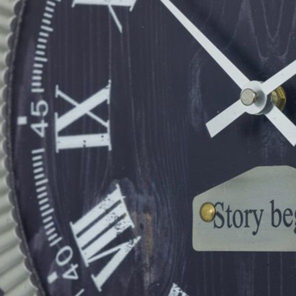 YHD Black/Silver Story Gear Clock-3