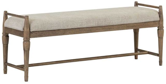 Liberty Furniture Hickory Grove Elliston Oatmeal/Heirloom Brown Dining Bench-0