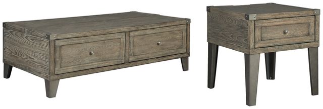 Signature Design by Ashley® Chazney 2-Piece Rustic Brown Living Room Tables Set-0