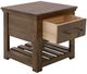 International Furniture Direct Walnut Reddish Brown 23" End Table-5