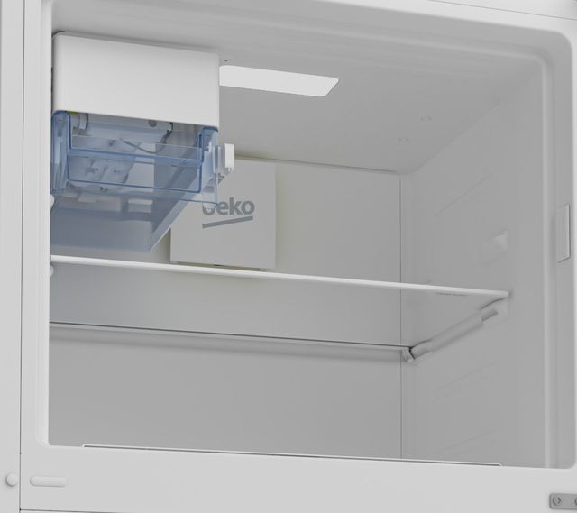 Beko 28" 13.5 Cu. Ft. White Counter Depth Top Freezer Refrigerator-3