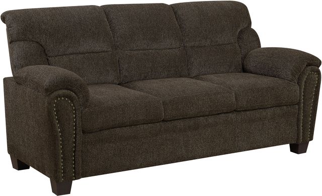 Coaster® Clemintine Brown Sofa-0