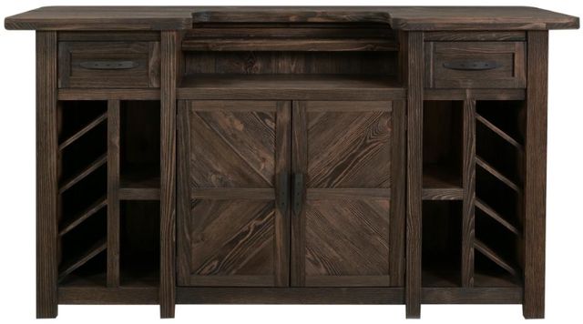 International Furniture Direct Dutton Brown Bar-3