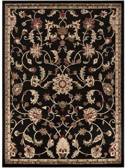 Surya Riley Black 5'x8' Area Rug-0