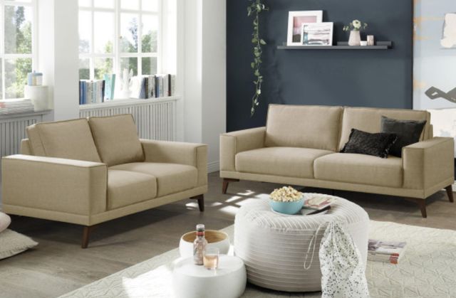Porter International Designs Jarrett Sand Loveseat-1