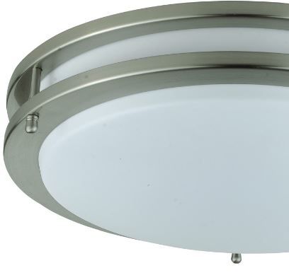 Cal® Lighting & Accessories Brushed Steel Circular Ceiling Lamp-1