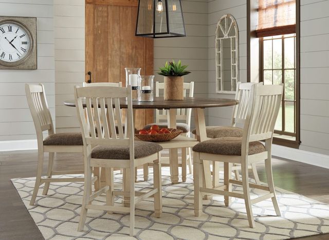 Signature Design by Ashley® Bolanburg 7-Piece Brown/White Dining Set-0
