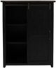 Jofran Inc. Madison County Vintage Black Barn Door Chest-2