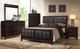 Coaster® Carlton 5-Piece Black/Cappuccino Full Upholstered Bedroom Set -0