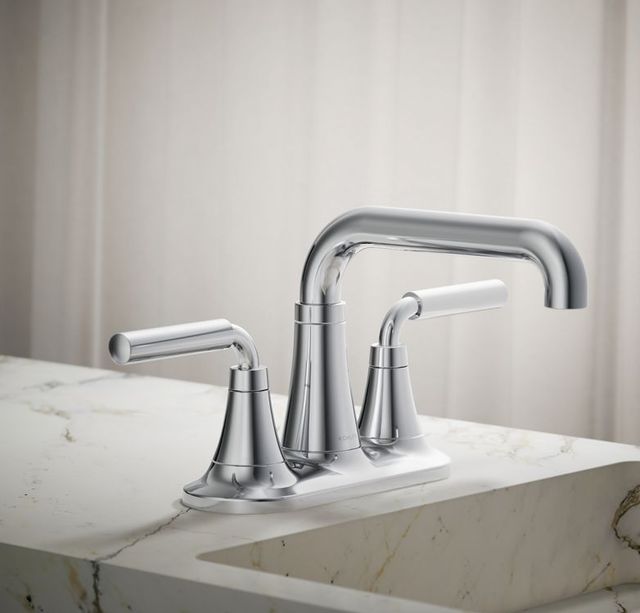 KOHLER® Tone™ Polished Chrome 1.2 GPM Centerset Bathroom Sink Faucet-1