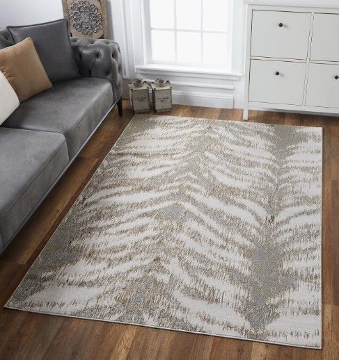 KAS Rugs Luna Birch Beige 5'x8' Area Rug-4