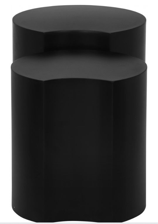 Meridian Furniture Dimple 2-Piece Matte Black Nesting End Table Set-1