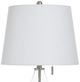 Stylecraft Brushed Steel/Glass Table Lamp-4
