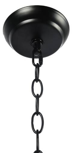 YHD Rustic Black 4-Light Chandelier-3
