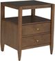 Fairfield® Maxwell Caramel 2-Drawer Petite Nightstand-0