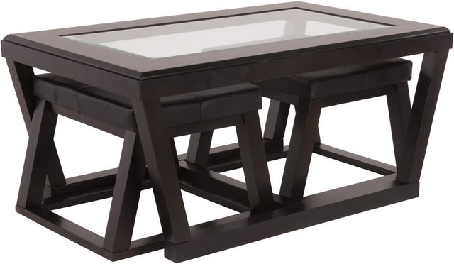 Signature Design by Ashley® Kelton 3-Piece Espresso Coffee Table Set-1