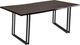 Porter International Designs Manzanita Midnight Dining Table with Black W Base-0
